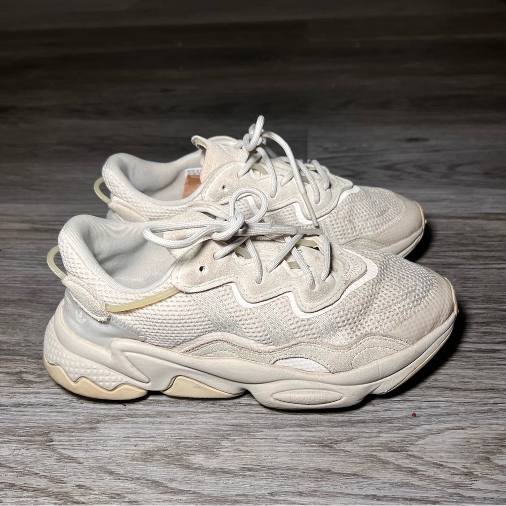 adidas Women's Cream/Off-White Chunky Mesh Sneakers